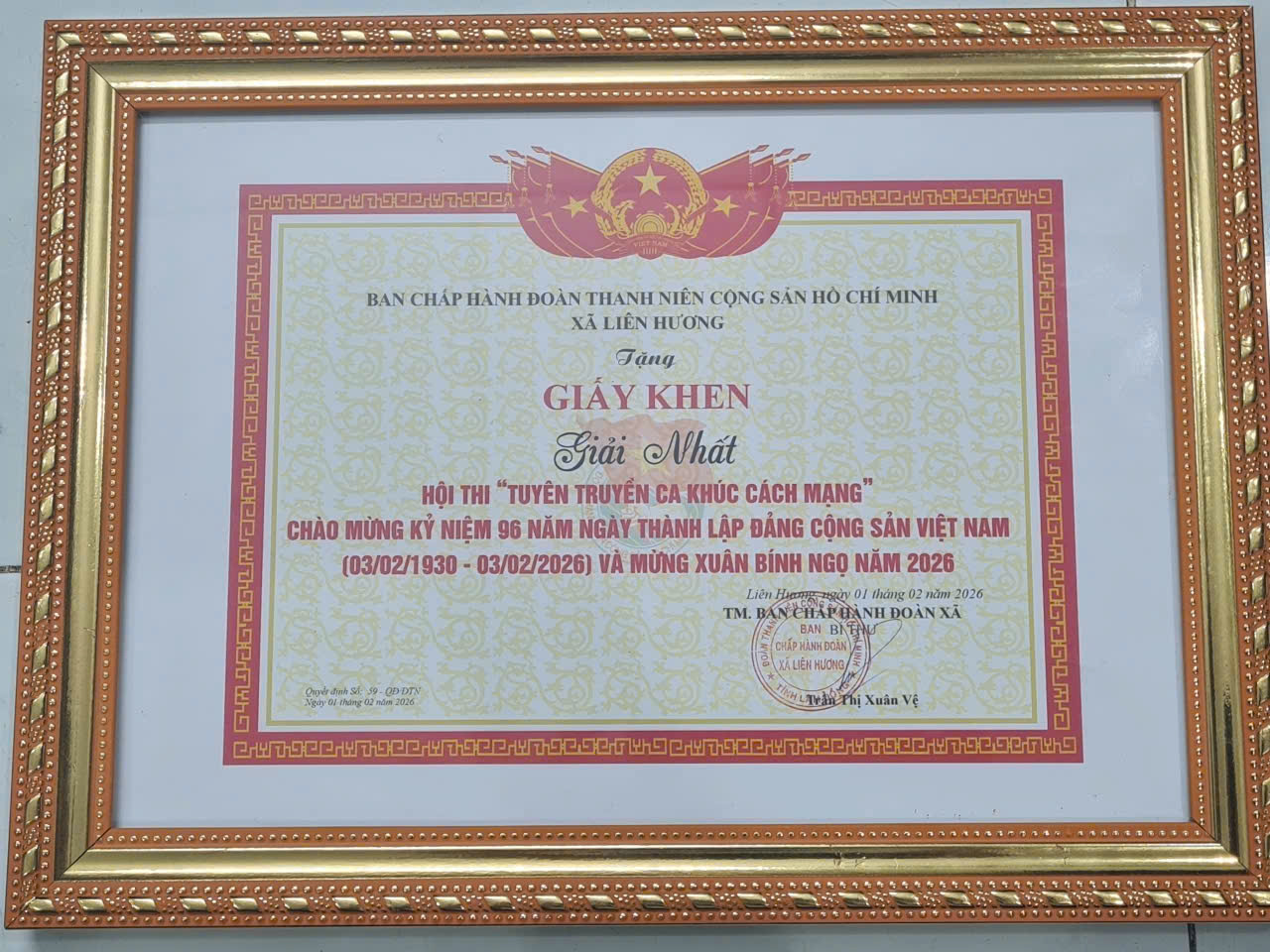 tuyen truyen ca khuc cach mang THPT Tuy Phong 06