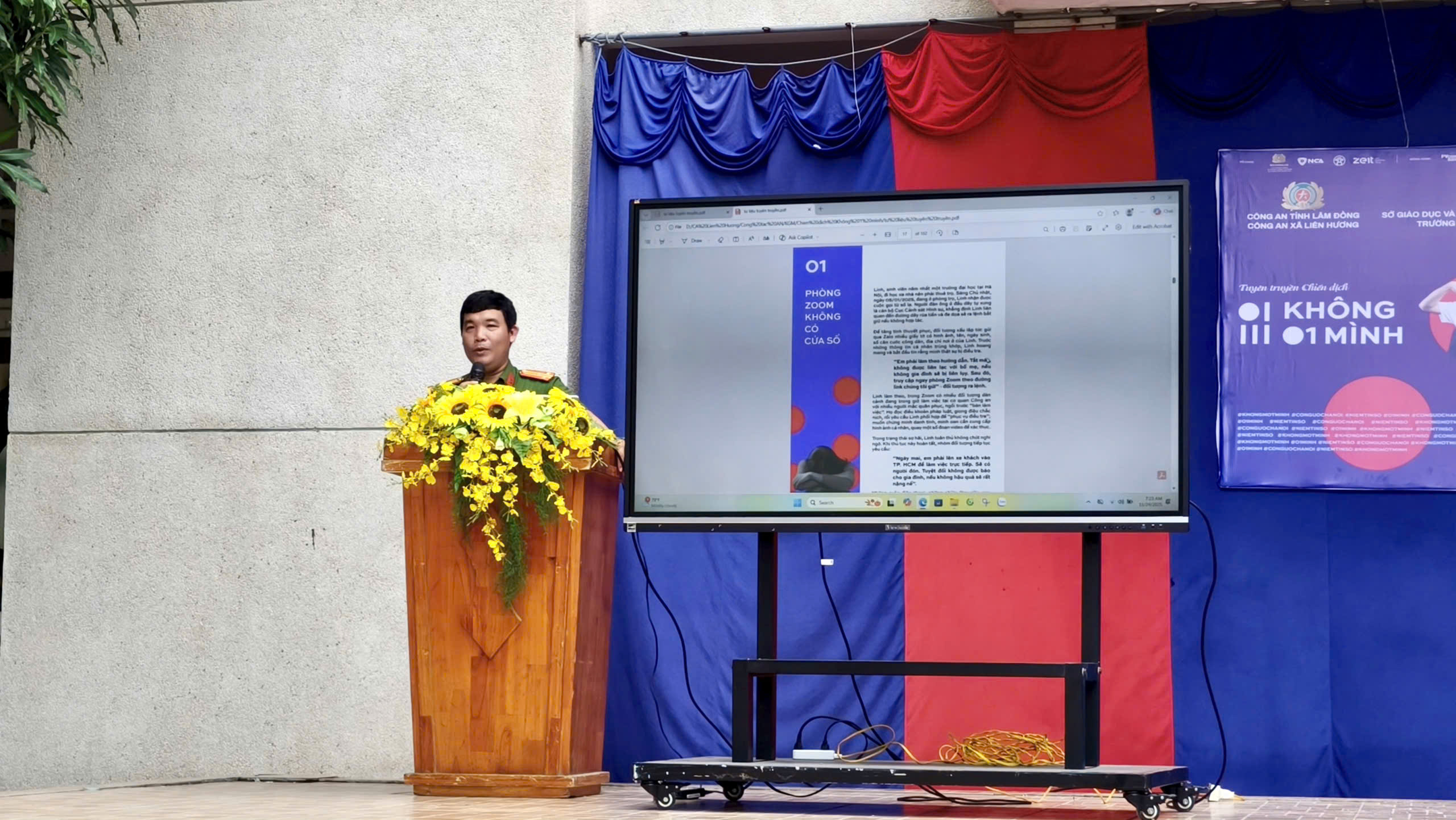 tuyen truyen chien dich khong mot minh THPT Tuy Phong 06